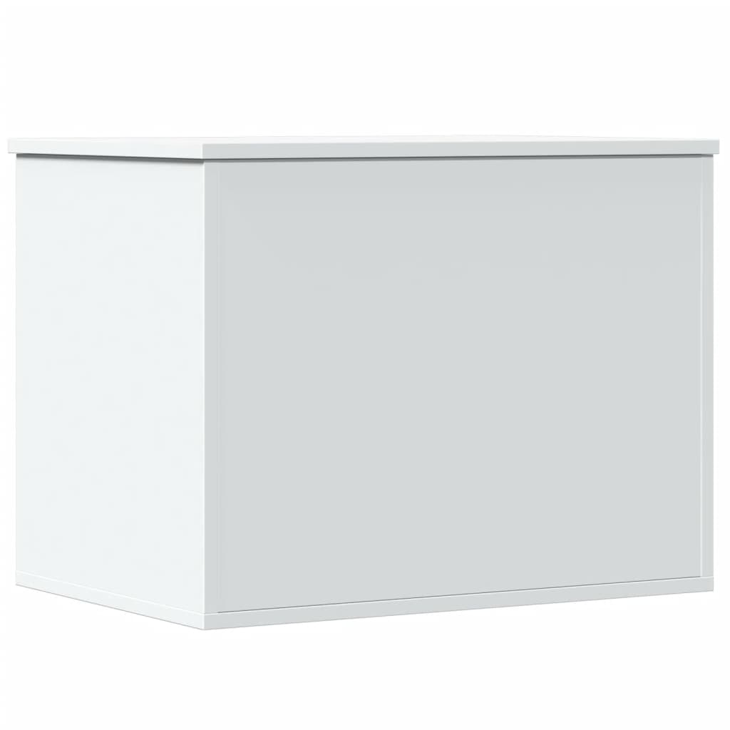 Contenitore Portaoggetti Bianco 60x42x46 cm Legno Multistrato