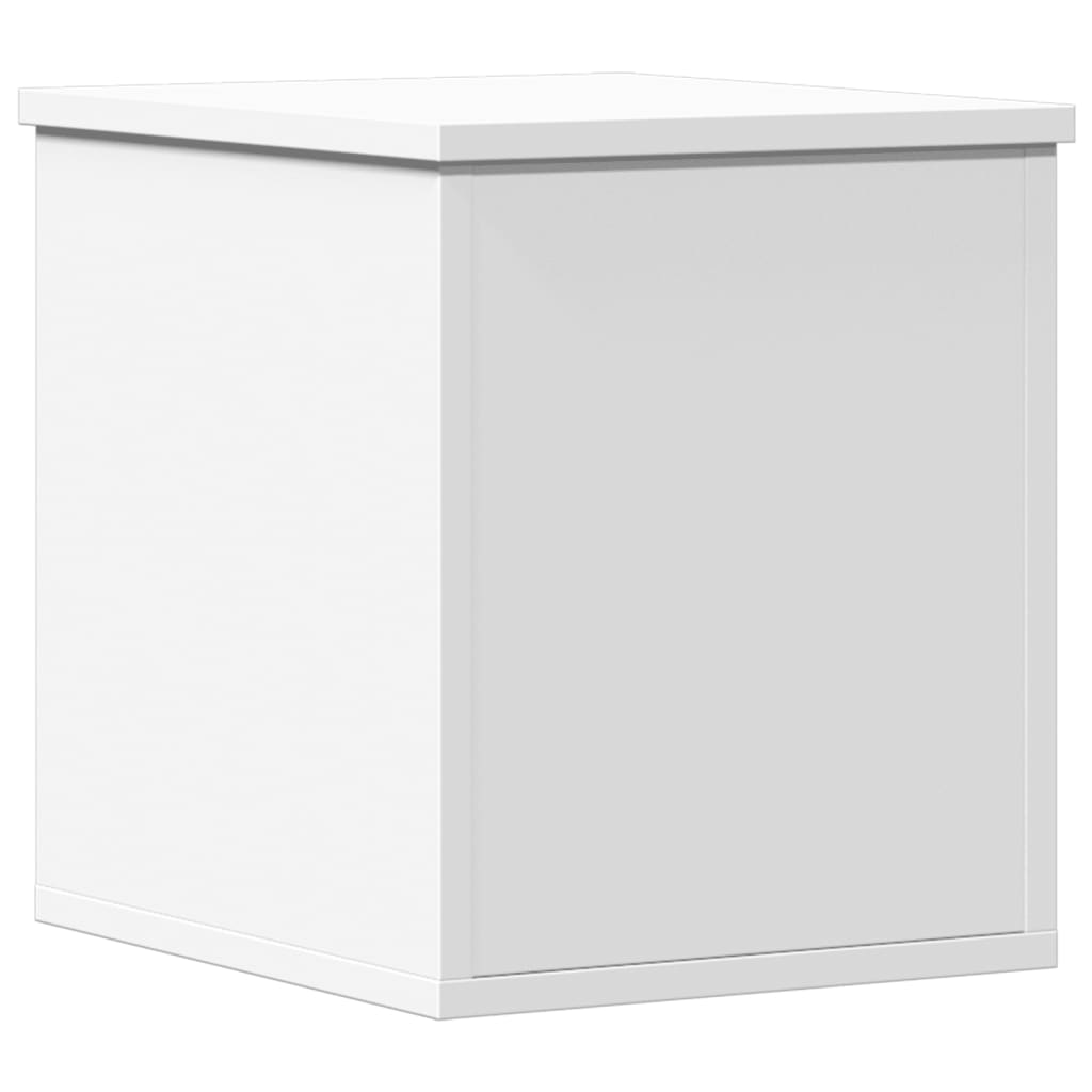 Contenitore Portaoggetti Bianco 30x35x35 cm in Truciolato - homemem39