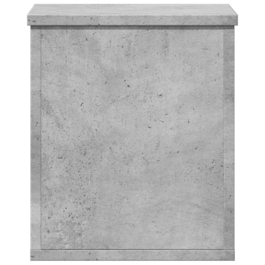 Contenitore Portaoggetti Grigio Cemento 30x35x35cm Truciolato - homemem39