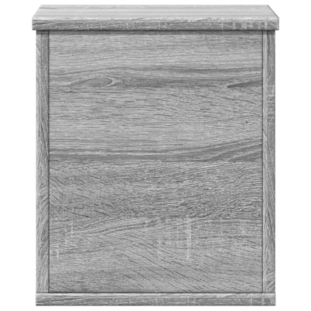 Contenitore Portaoggetti Grigio Sonoma 30x35x35 cm Truciolato - homemem39