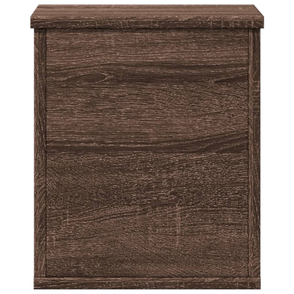 Contenitore Portaoggetti Rovere Marrone 30x35x35 cm Truciolato - homemem39