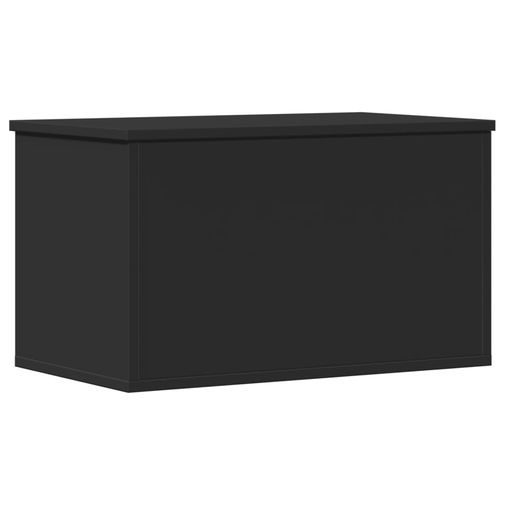 Contenitore Portaoggetti Nero 60x35x35 cm in Truciolato - homemem39