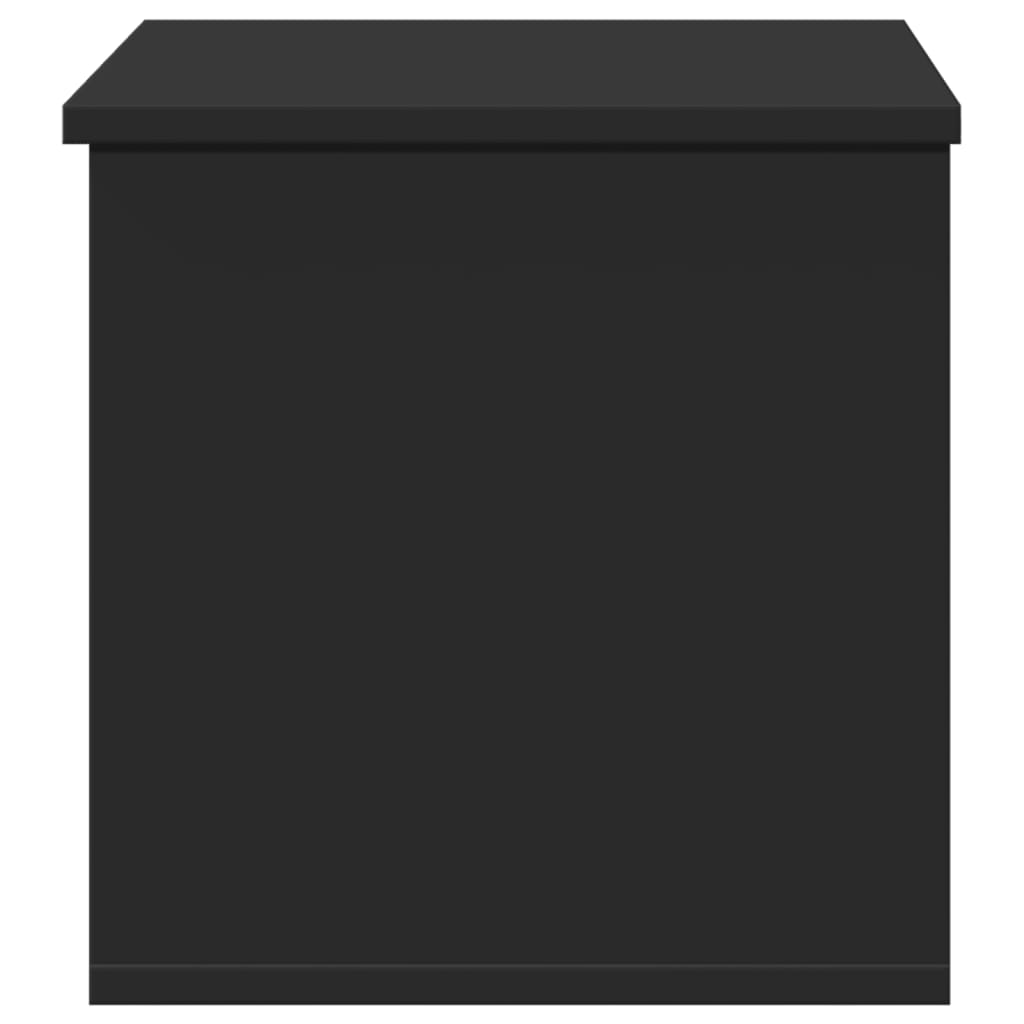 Contenitore Portaoggetti Nero 60x35x35 cm in Truciolato - homemem39