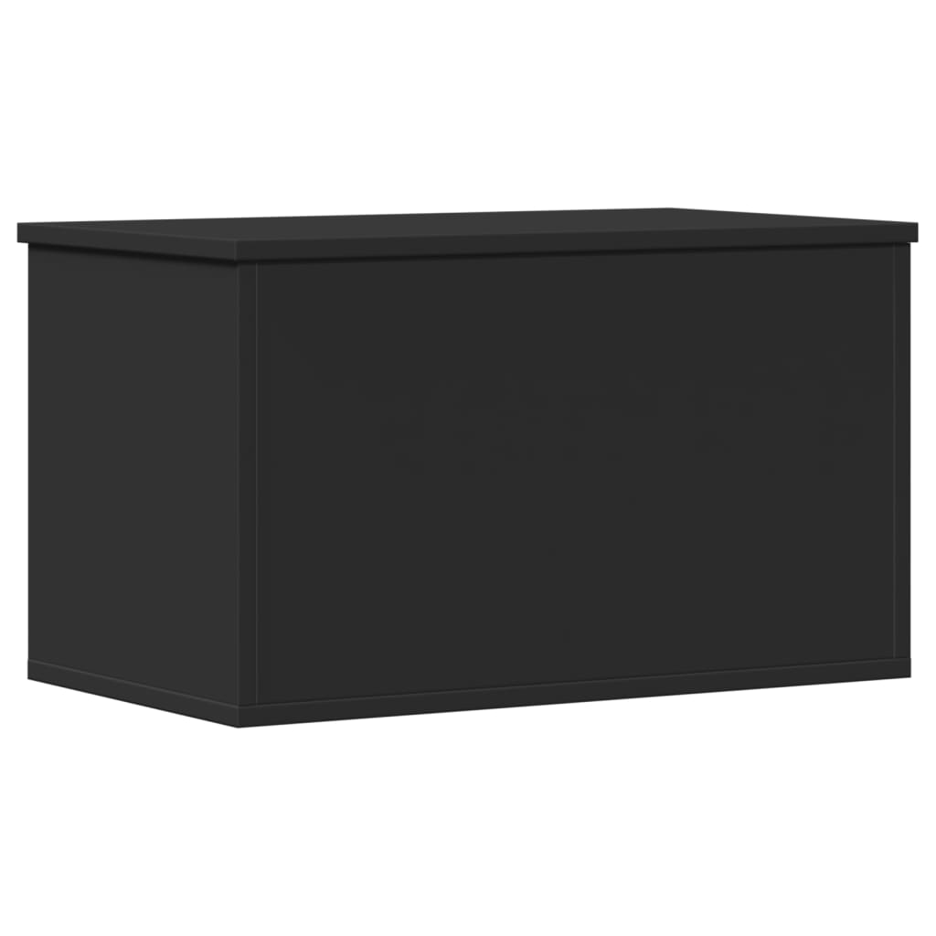 Contenitore Portaoggetti Nero 60x35x35 cm in Truciolato - homemem39