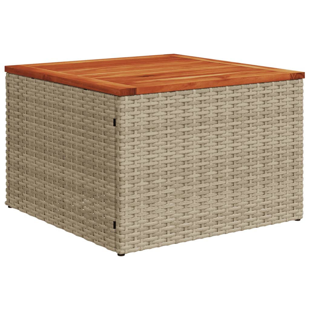 Set Divani da Giardino 7 pz con Cuscini Beige in Polyrattan - homemem39