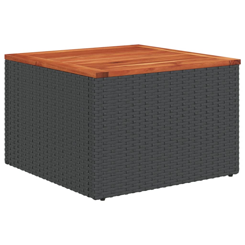 Set Divani da Giardino con Cuscini 7pz Nero Polyrattan - homemem39