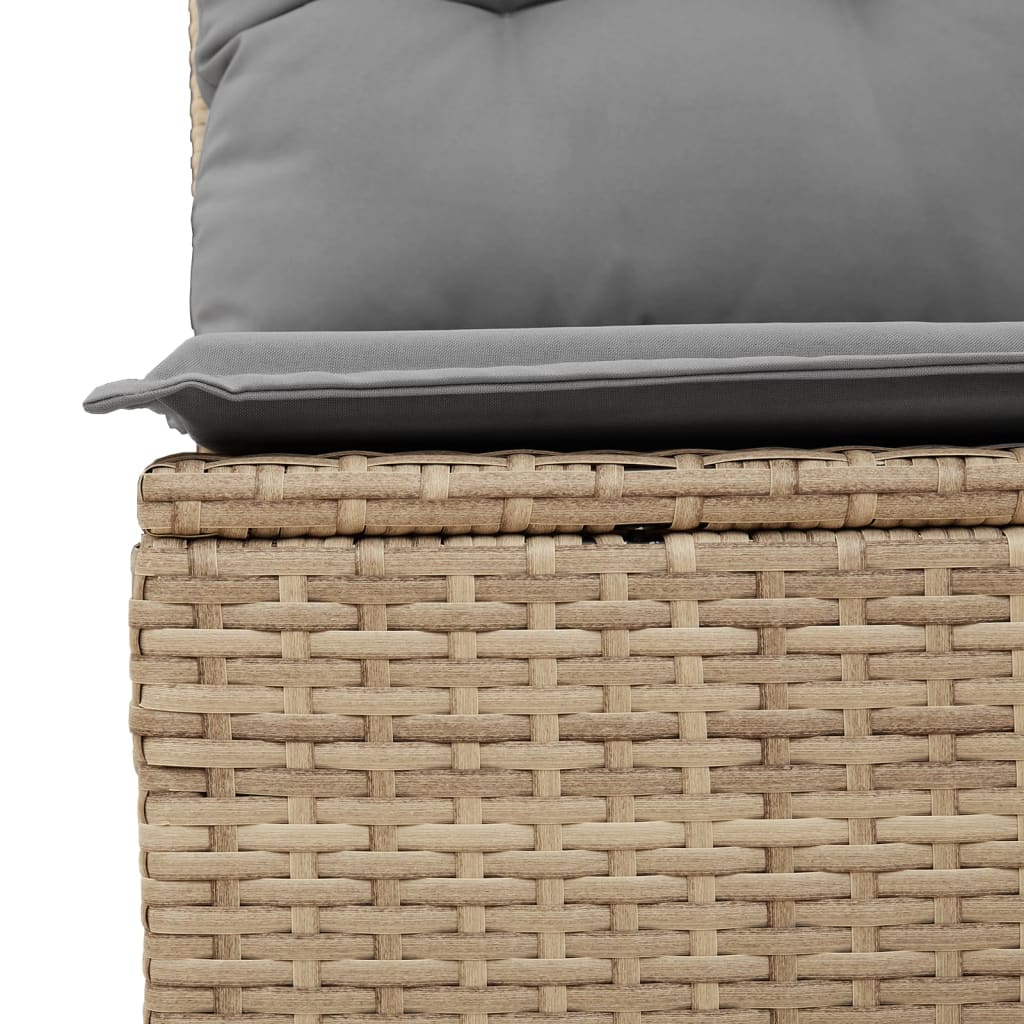 Set Divani da Giardino 12 pz con Cuscini Beige in Polyrattan - homemem39