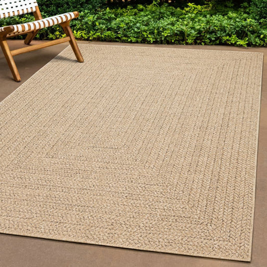 Tappeto ZIZUR 80x200 cm Aspetto Iuta per Interni ed Esterni