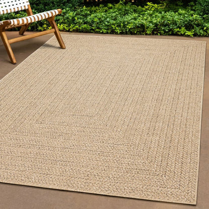 Tappeto ZIZUR 240x240 cm Aspetto Iuta per Interni ed Esterni - homemem39