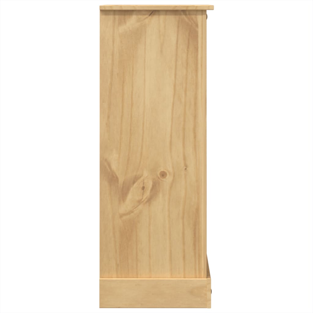 Cassettiera Corona 80x43x114 cm in Legno Massello di Pino - homemem39