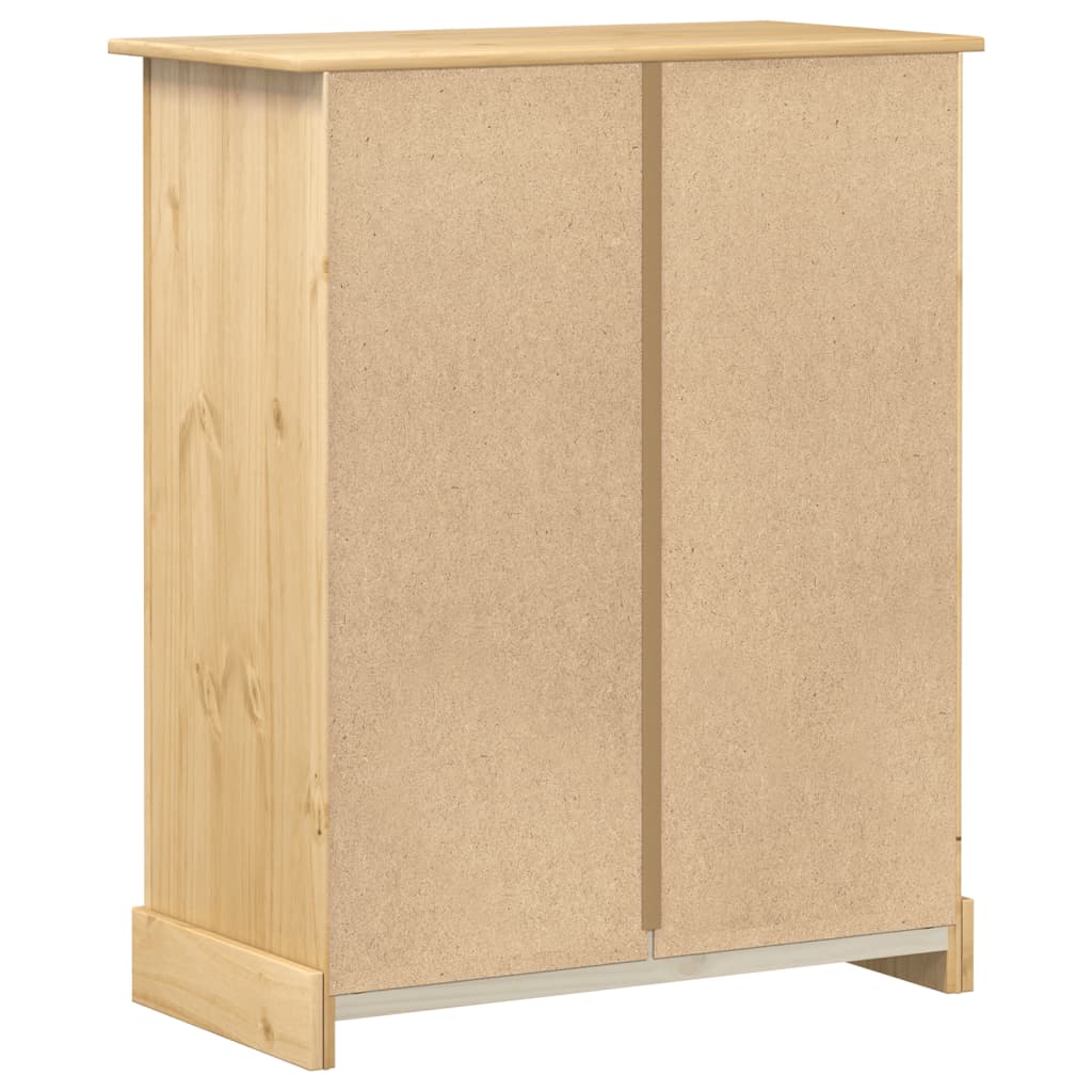 Cassettiera Corona 92x48x114 cm in Legno Massello di Pino - homemem39