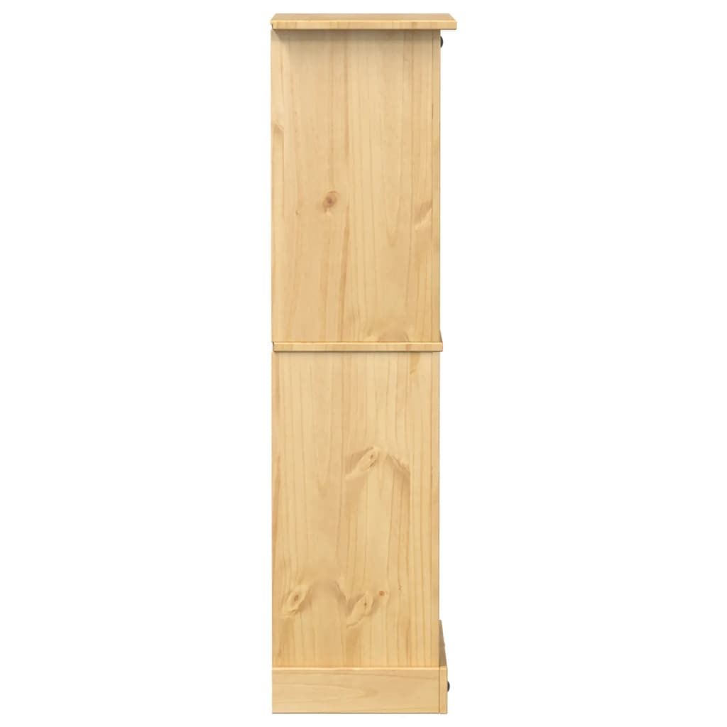 Portabottiglie Vino Corona 56x35x134,5cm Legno Massello di Pino - homemem39