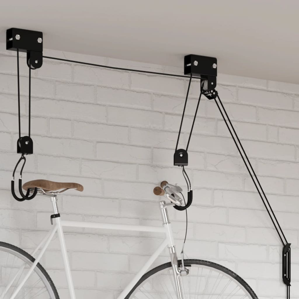 Sollevatore per Bici con Supporto a Soffitto 57 kg - homemem39