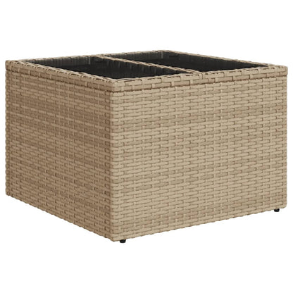 Set Divano da Giardino 10 pz con Cuscini Beige in Polyrattan