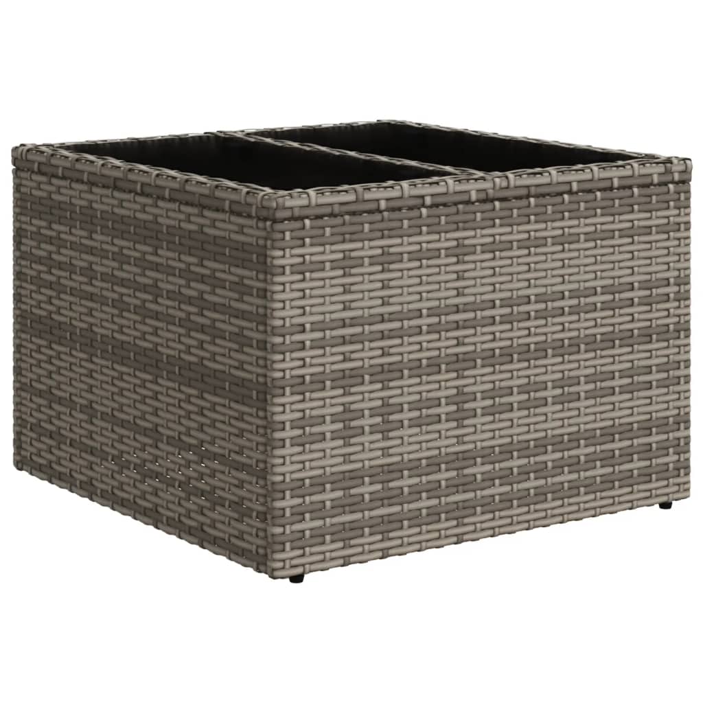 Set Divano da Giardino 10 pz con Cuscini Grigio in Polyrattan - homemem39