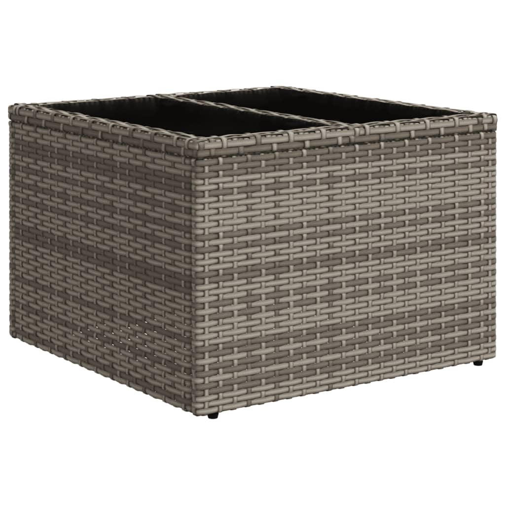 Set Divani da Giardino 7 pz con Cuscini Grigio in Polyrattan - homemem39