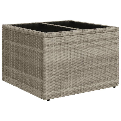 Set Divano da Giardino 5pz con Cuscini Grigio Chiaro Polyrattan - homemem39