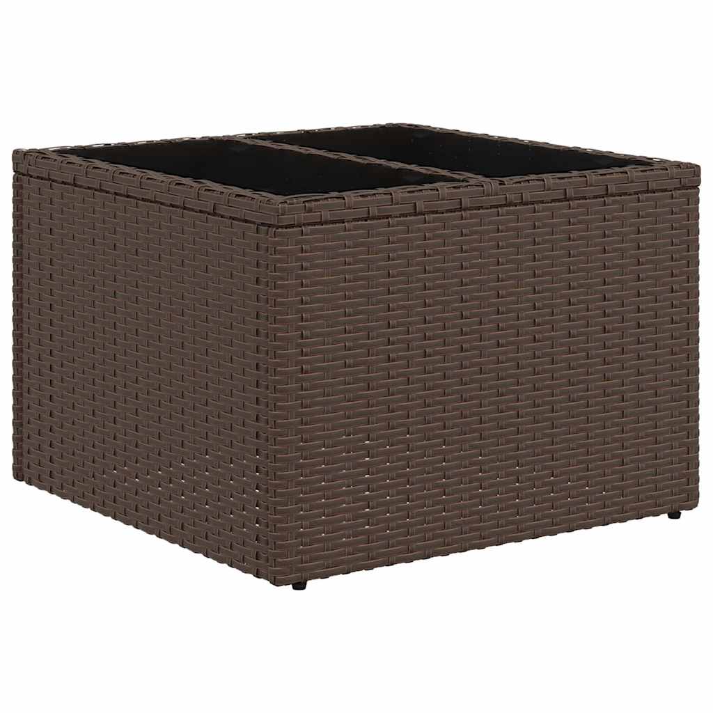 Set Divano da Giardino 6 pz con Cuscini Marrone in Polyrattan - homemem39