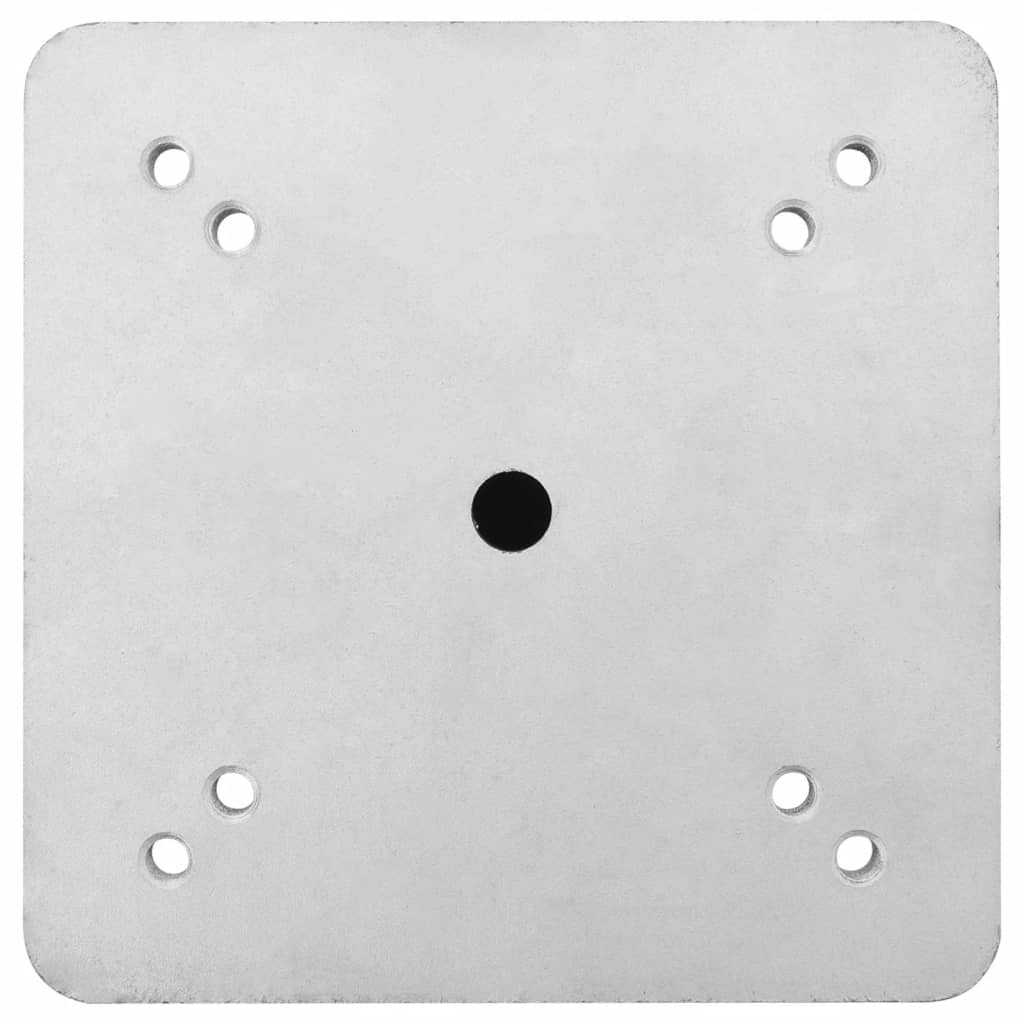 Base per Ombrellone Interrata Argento 16x16x39,5 cm Acciaio - homemem39