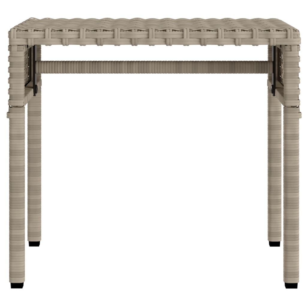 Lettini Prendisole 2 pz con Baldacchino e Tavolino Polyrattan - homemem39