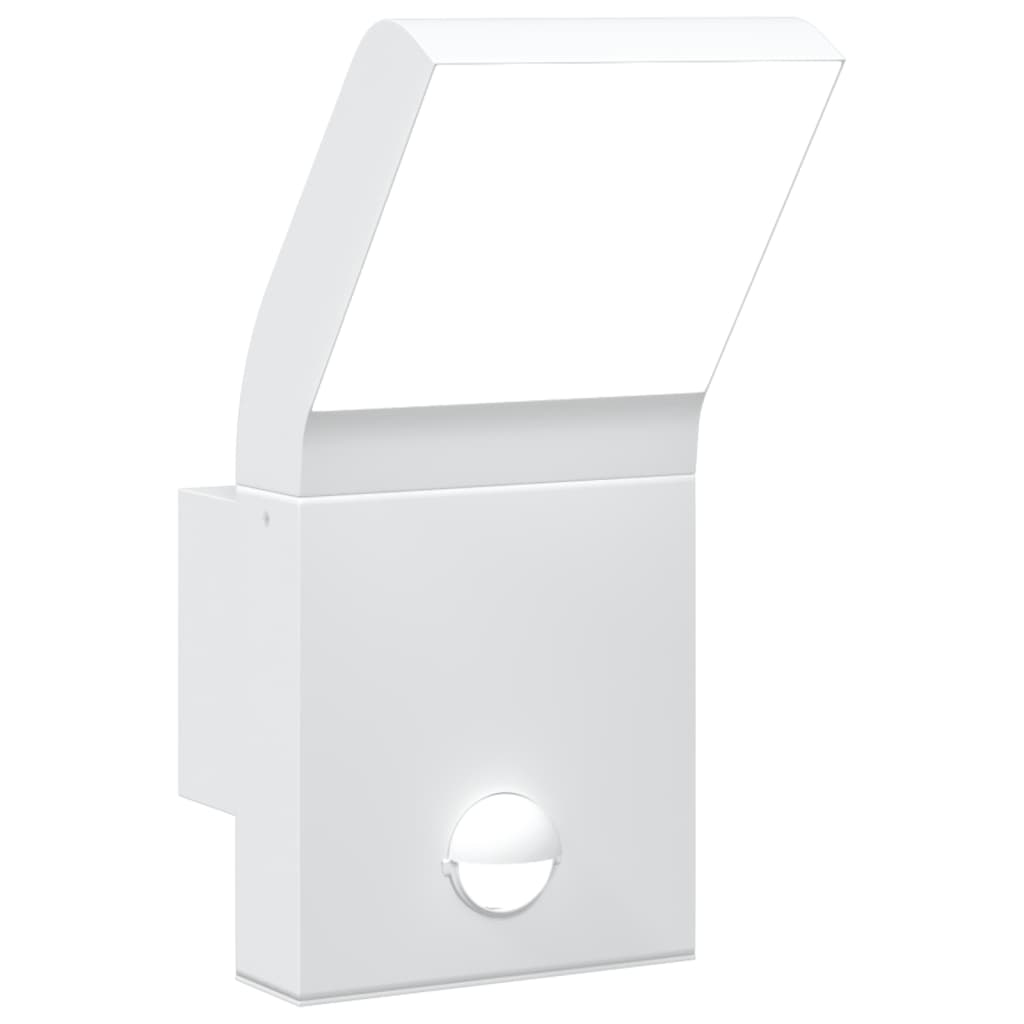 Applique con LED e Sensore Bianca in Alluminio Pressofuso - homemem39