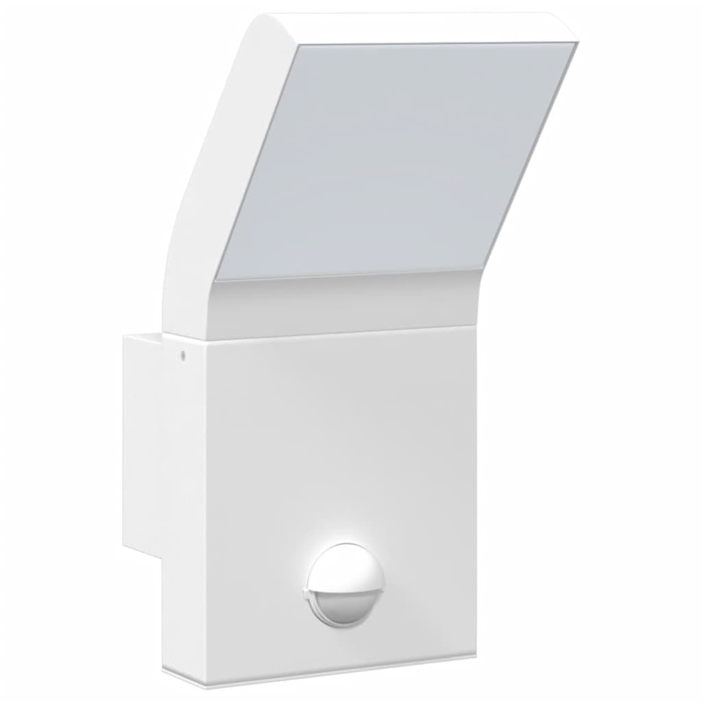 Applique con LED e Sensore 2 pz Bianche in Alluminio Pressofuso - homemem39