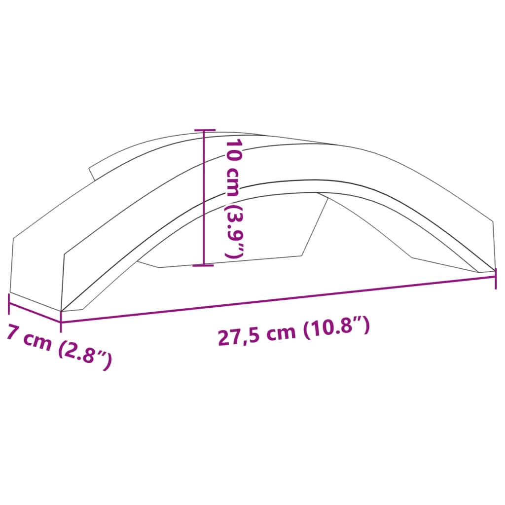 Applique per Esterni con LED 2 pz Nere Alluminio Pressofuso - homemem39