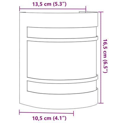 Applique da Esterno Nera in Acciaio Inossidabile - homemem39