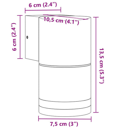 Applique per Esterni Nera in Alluminio Pressofuso - homemem39