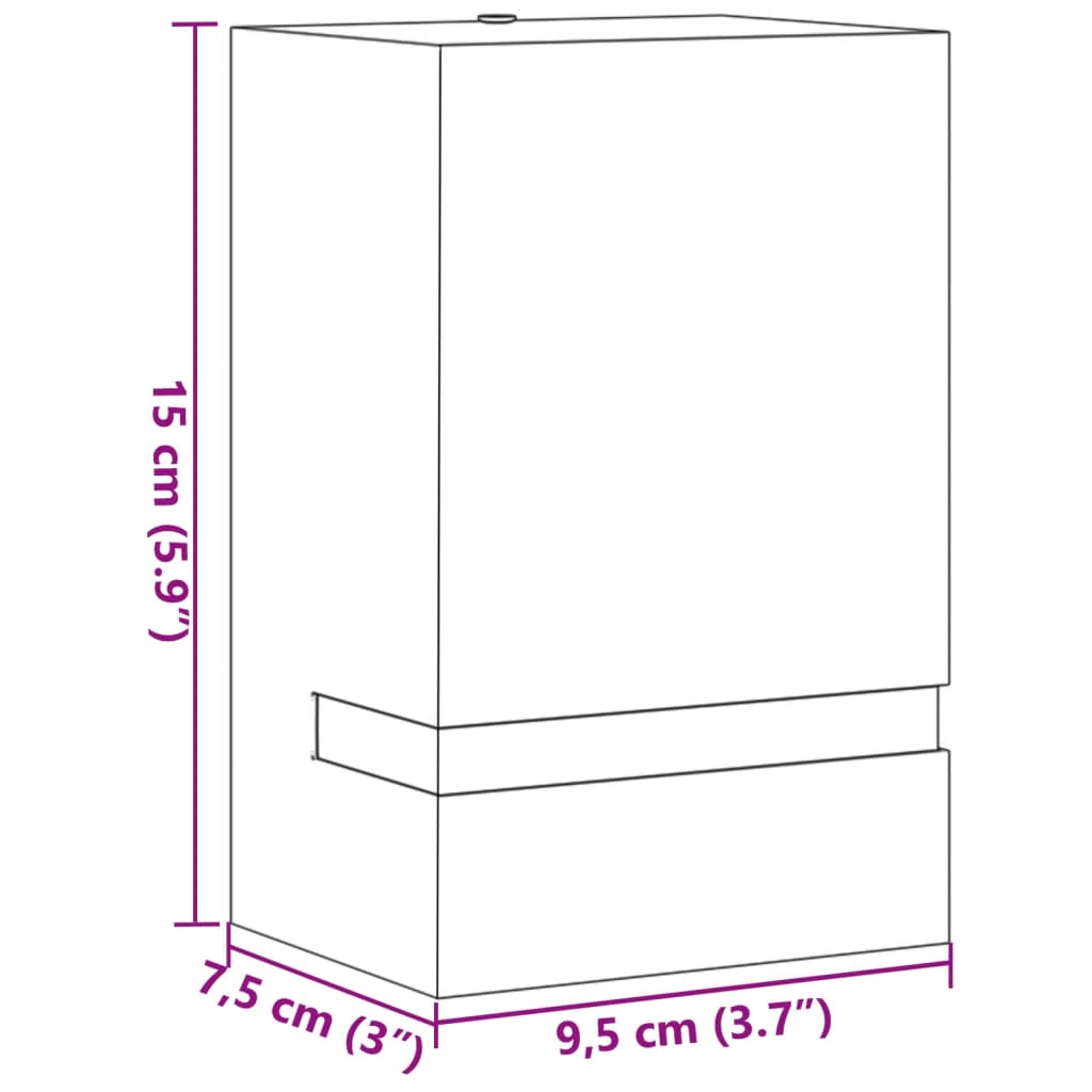 Applique da Esterno 2 pz Nere in Acciaio Inossidabile - homemem39