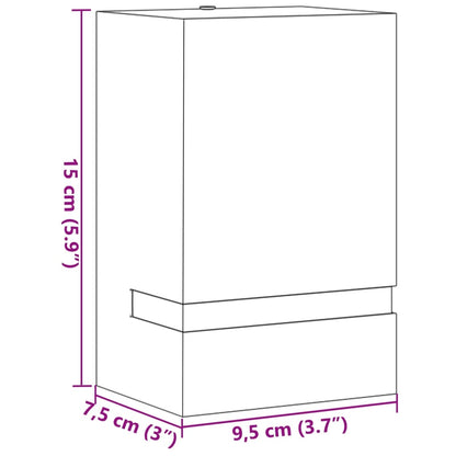 Applique da Esterno 2 pz Nere in Acciaio Inossidabile - homemem39