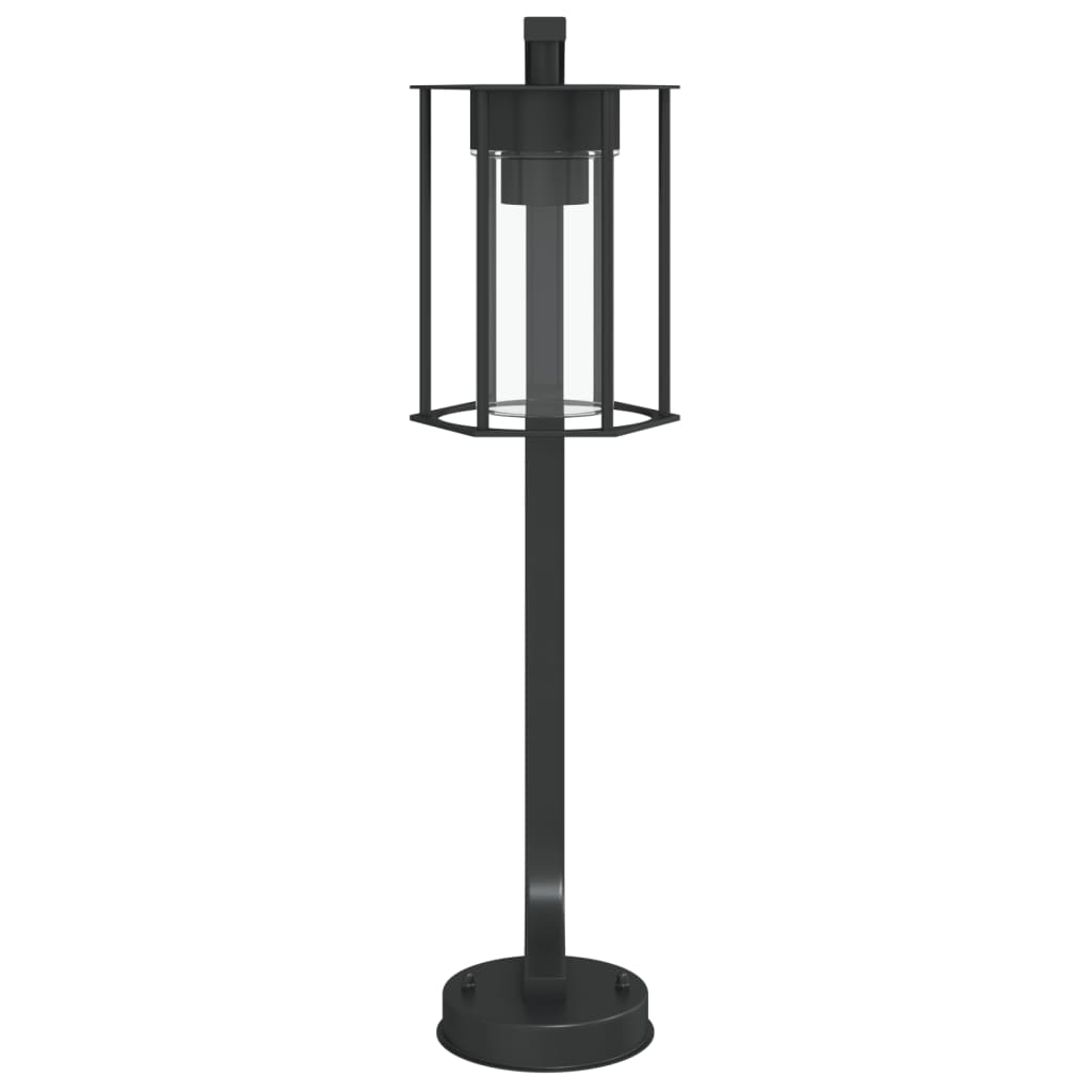 Lampada da Terra per Esterni Nera 60 cm in Acciaio Inox