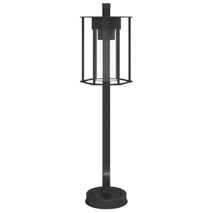 Lampada da Terra per Esterni Nera 60 cm in Acciaio Inox