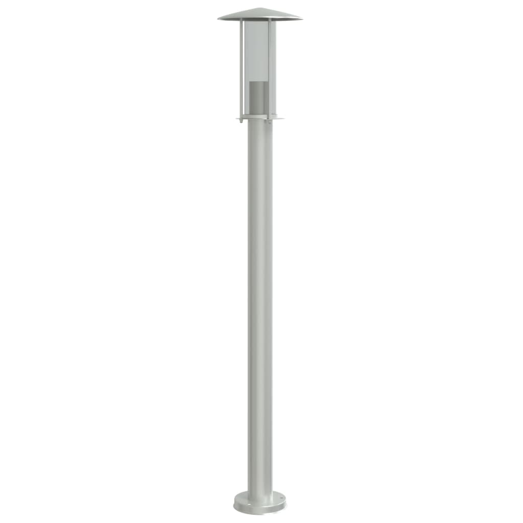 Lampade da Terra per Esterni 3 pz Argento 100cm in Acciaio Inox - homemem39