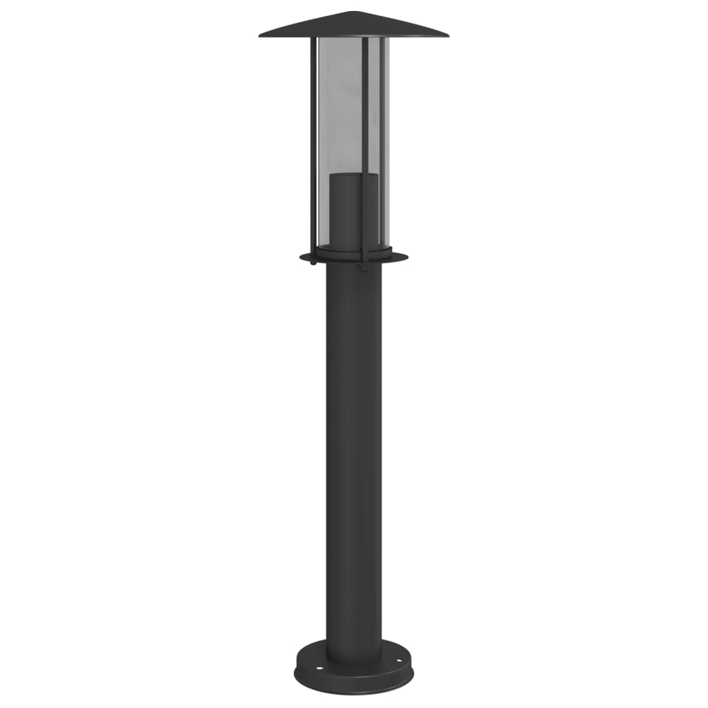 Lampade da Terra per Esterni 3 pz Nere 60 cm in Acciaio Inox - homemem39