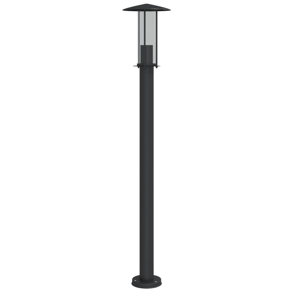 Lampada da Terra per Esterni Argento 100 cm in Acciaio Inox - homemem39