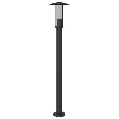 Lampada da Terra per Esterni Argento 100 cm in Acciaio Inox - homemem39