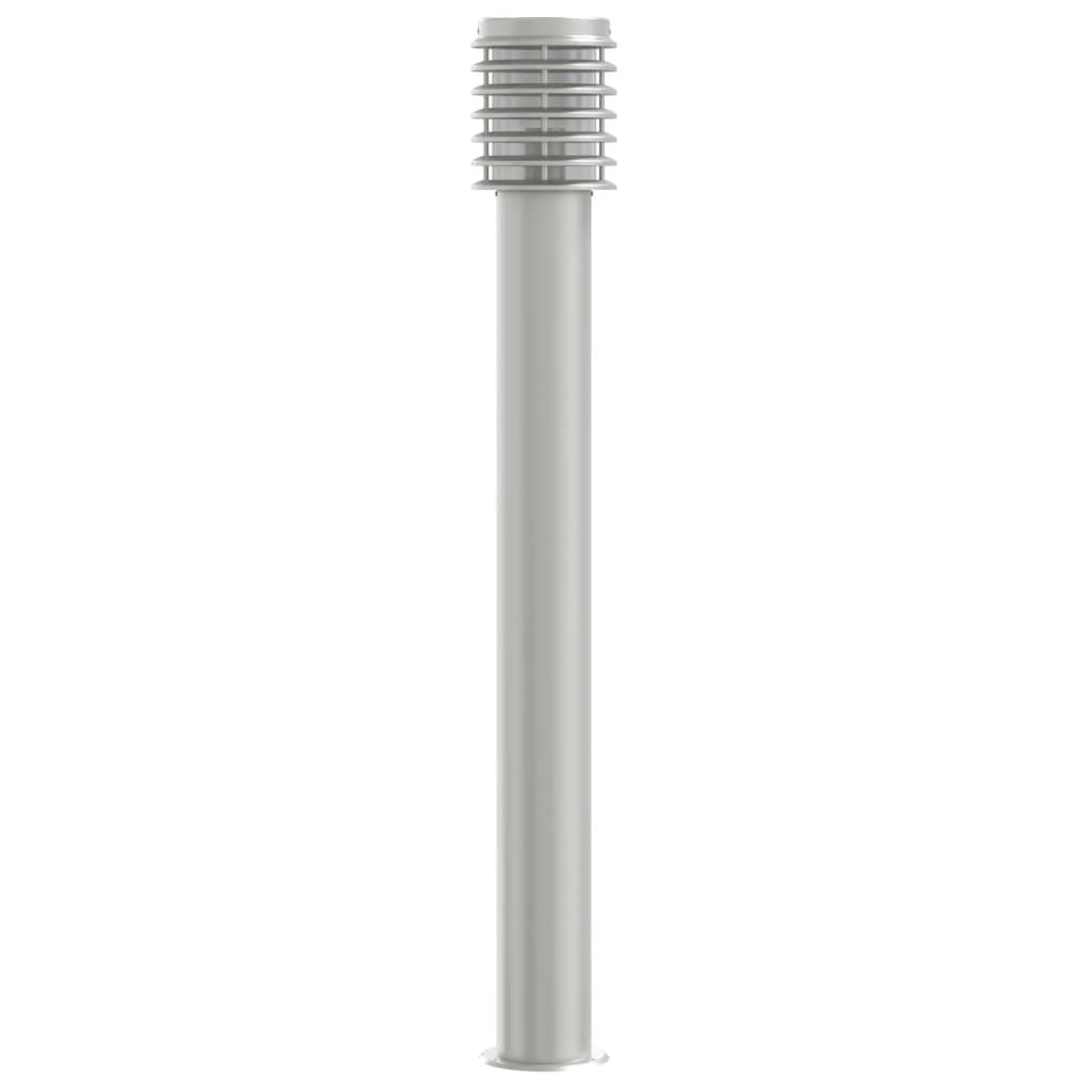 Lampada da Terra per Esterni Argento 110 cm in Acciaio Inox - homemem39