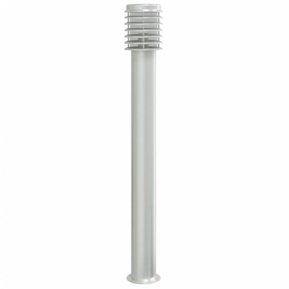 Lampade da Terra per Esterni 3 pz Argento 110cm in Acciaio Inox - homemem39