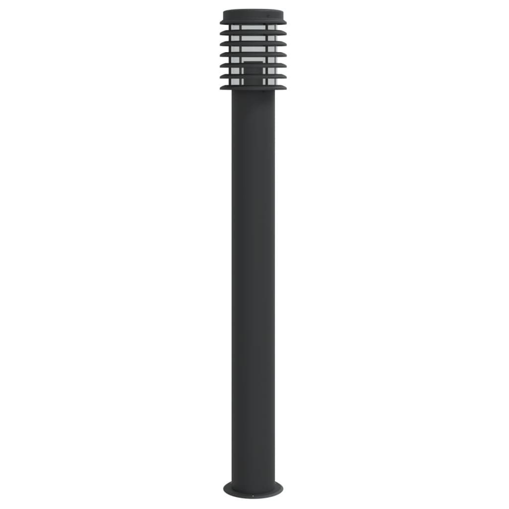 Lampada da Terra per Esterni Argento 110 cm in Acciaio Inox - homemem39