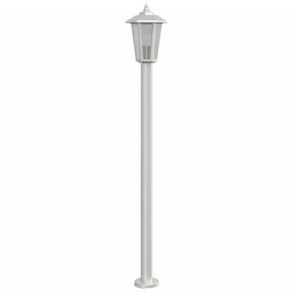 Lampada da Terra per Esterni Argento 120 cm in Acciaio Inox - homemem39