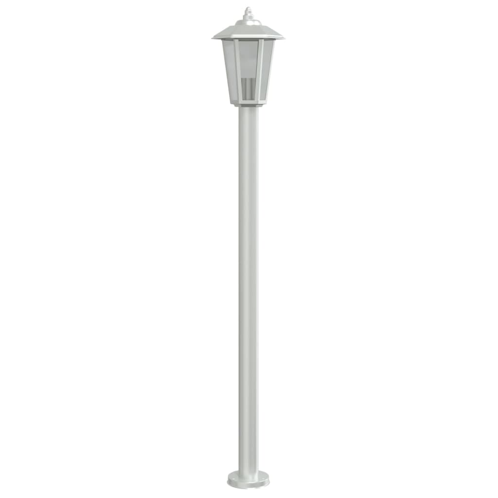 Lampade da Terra per Esterni 3 pz Argento 120cm in Acciaio Inox - homemem39