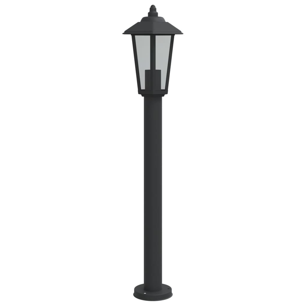 Lampada da Terra per Esterni Nera 80 cm in Acciaio Inox - homemem39