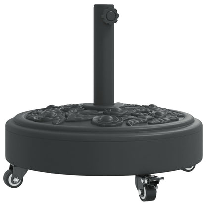 Base per Ombrellone con Ruote per Pali Ø38/48 mm 27 kg Rotonda