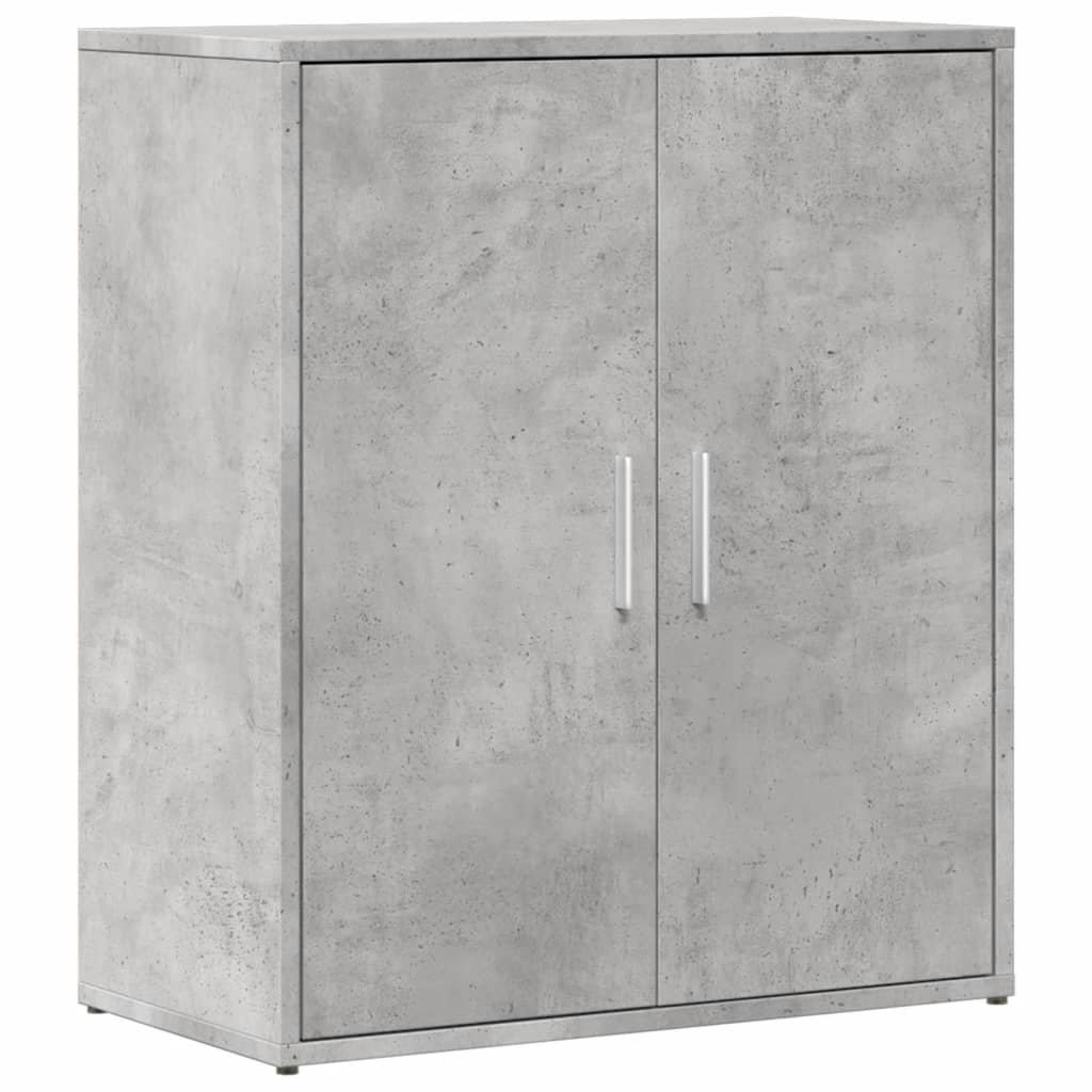 Credenze 2 pz Grigio Cemento 60x31x70 cm in Legno Multistrato - homemem39