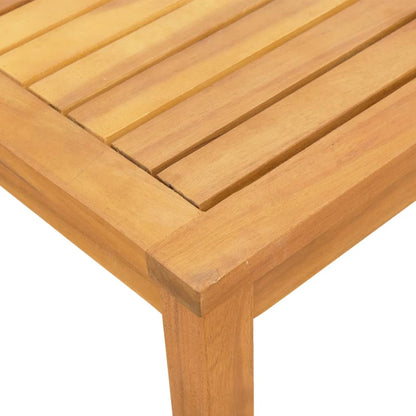 Lettini Prendisole 2 pz e Tavolo Grigio Legno Acacia/Textilene