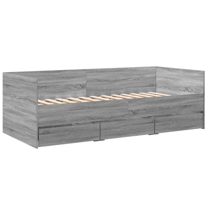 Divano Letto con Cassetti senza Materasso 90x190 cm - homemem39