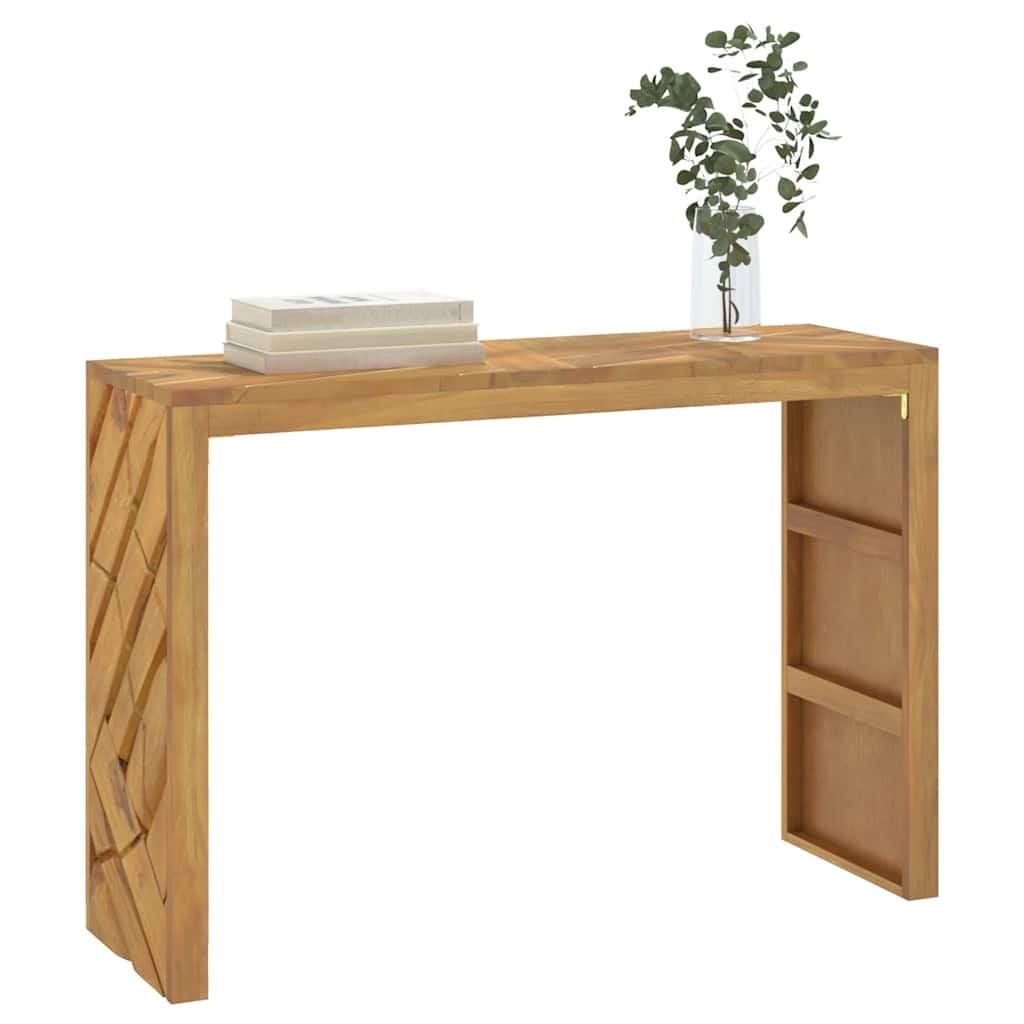 Tavolo Consolle 110x35x75 cm in Legno Massello di Teak - homemem39