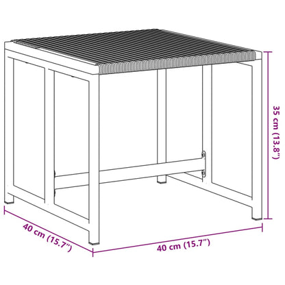 Sgabelli da Bar 4 pz Neri in Polyrattan - homemem39