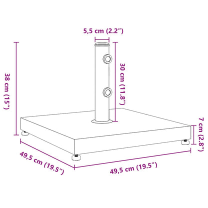 Base per Ombrellone per Pali Ø32/38/48 mm 28 kg Rotonda